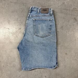 Vintage 2000s Wrangler Originals Light Wash Jorts Size 34